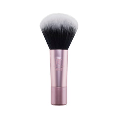 Real Techniques Mini Multitask Brush front view for precise powder application on the go