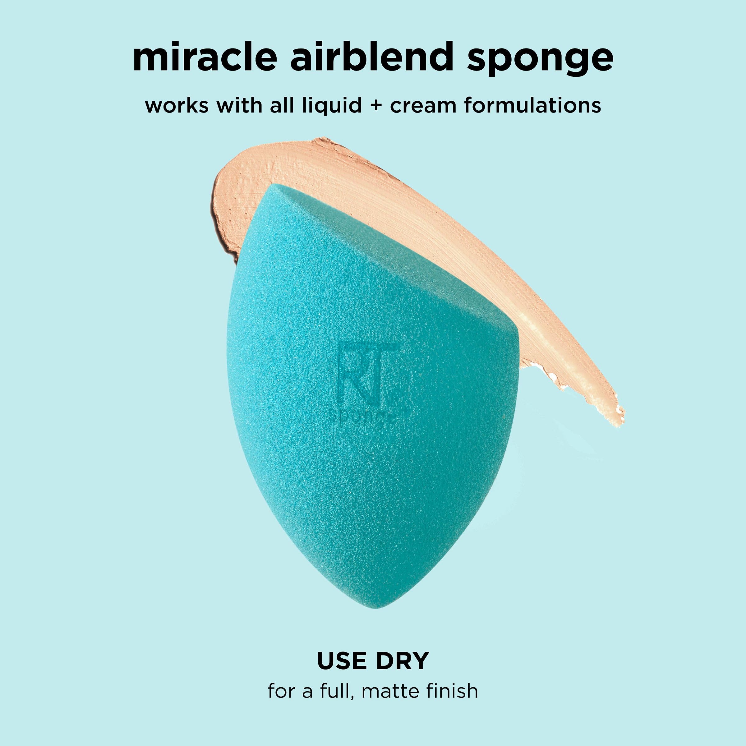 Real Techniques Miracle Airblend dry-use for fuller matte coverage