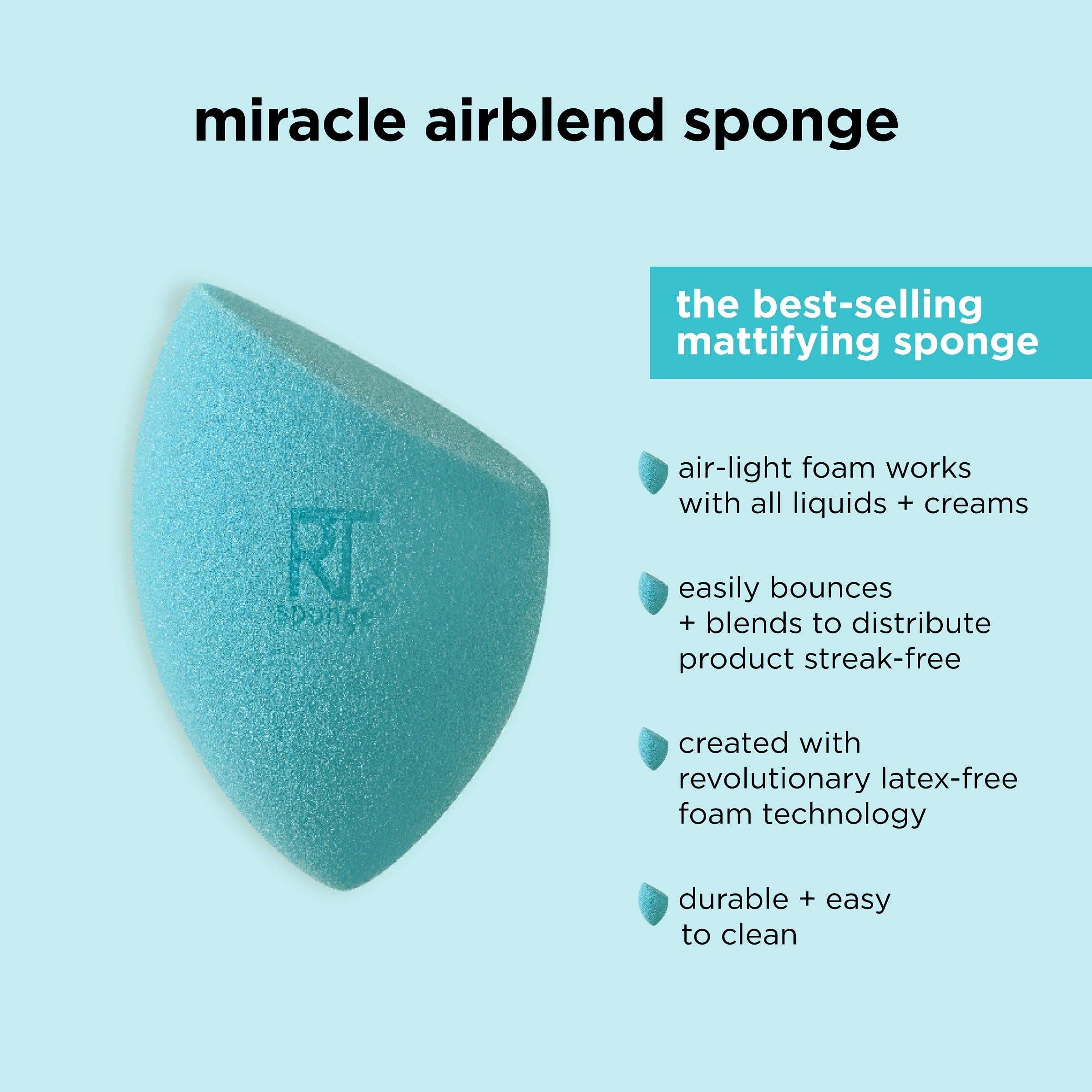 Real Techniques Miracle Airblend rounded-side for seamless blending