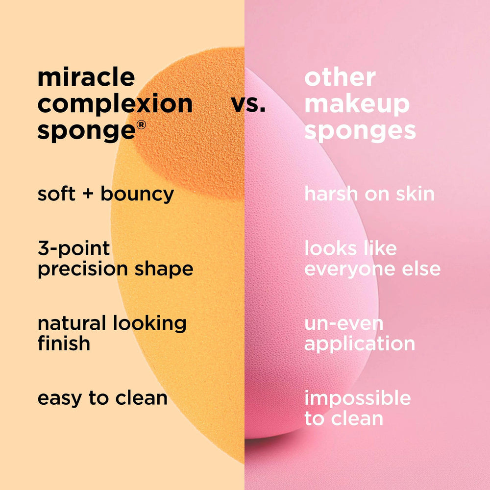 Real Techniques Miracle Complexion sponge-latex-free-foam: gentle on skin