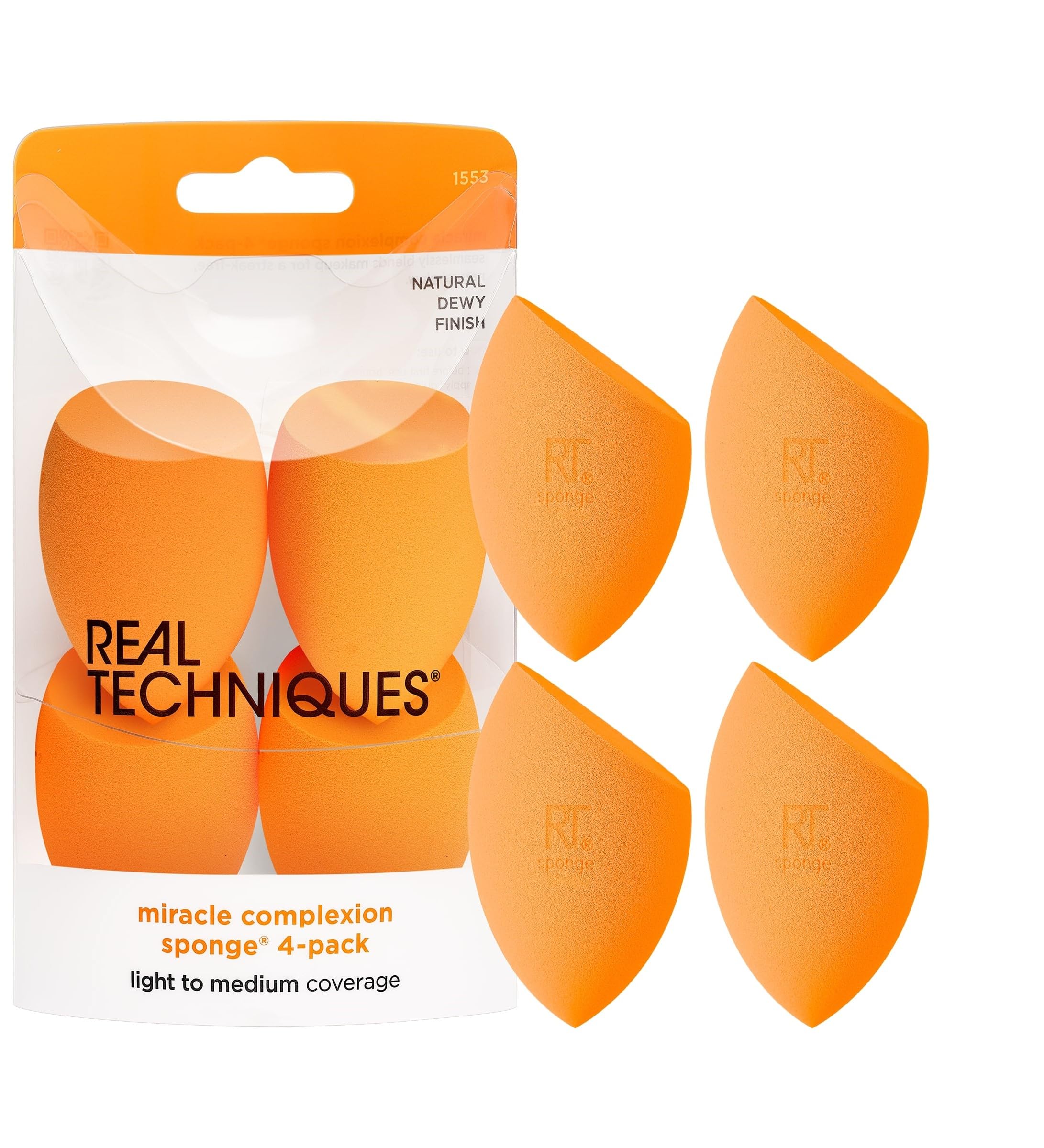 Real Techniques Miracle Complexion sponge set of four for even blending.
