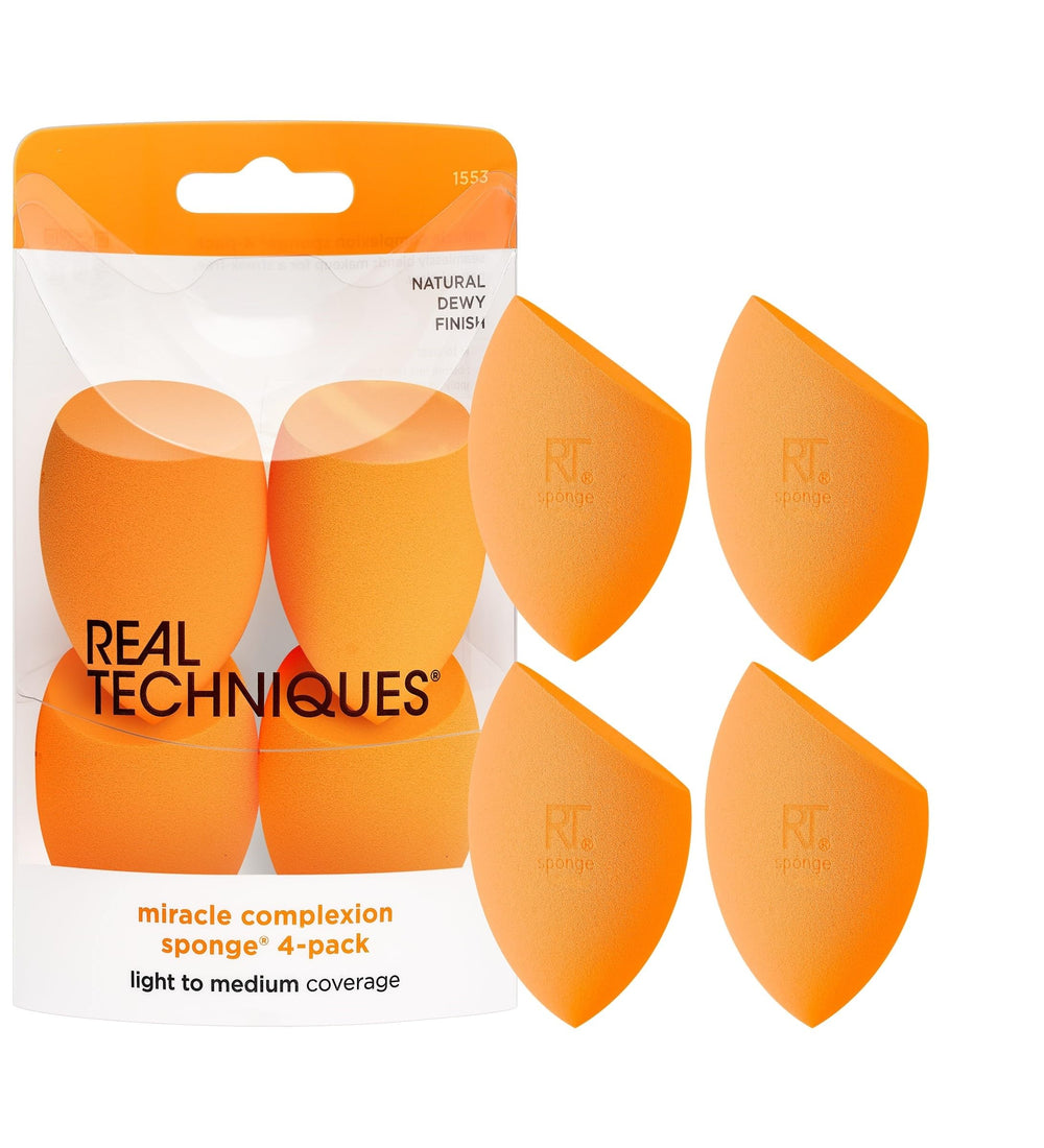 Real Techniques Miracle Complexion sponge set of four for even blending.