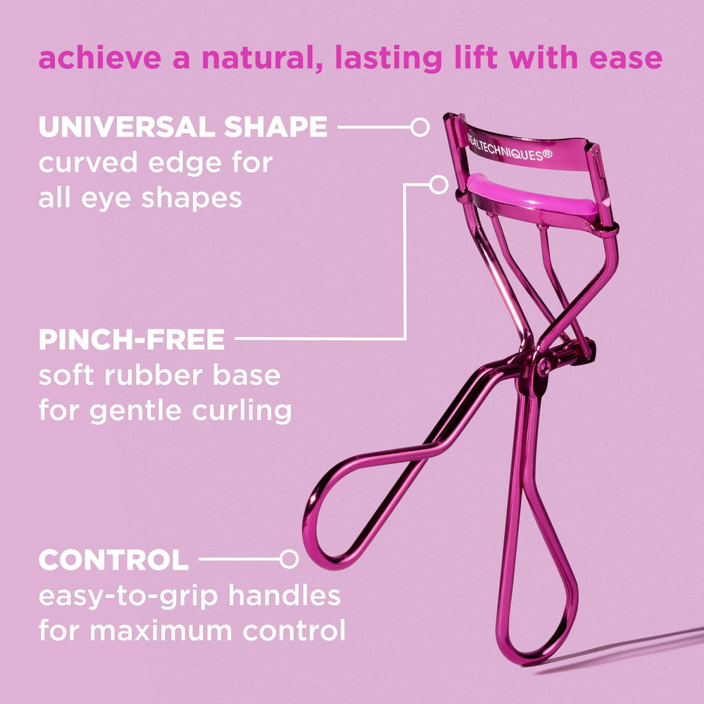 Real Techniques Miracle Eyelash Curler pinch-free curve supports gentle curling for all eye shapes