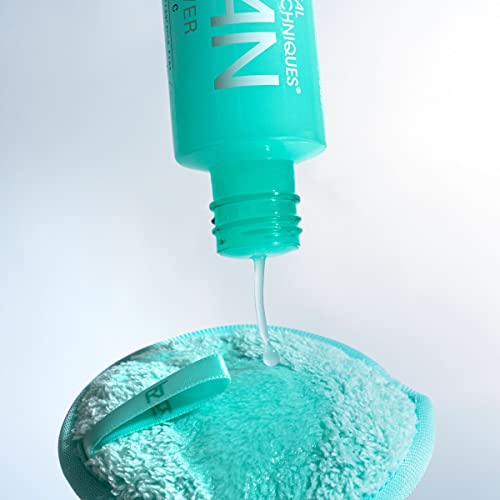 Real Techniques Real Clean In-The-Clear, compatible con pads reutilizables para limpieza sin desorden.