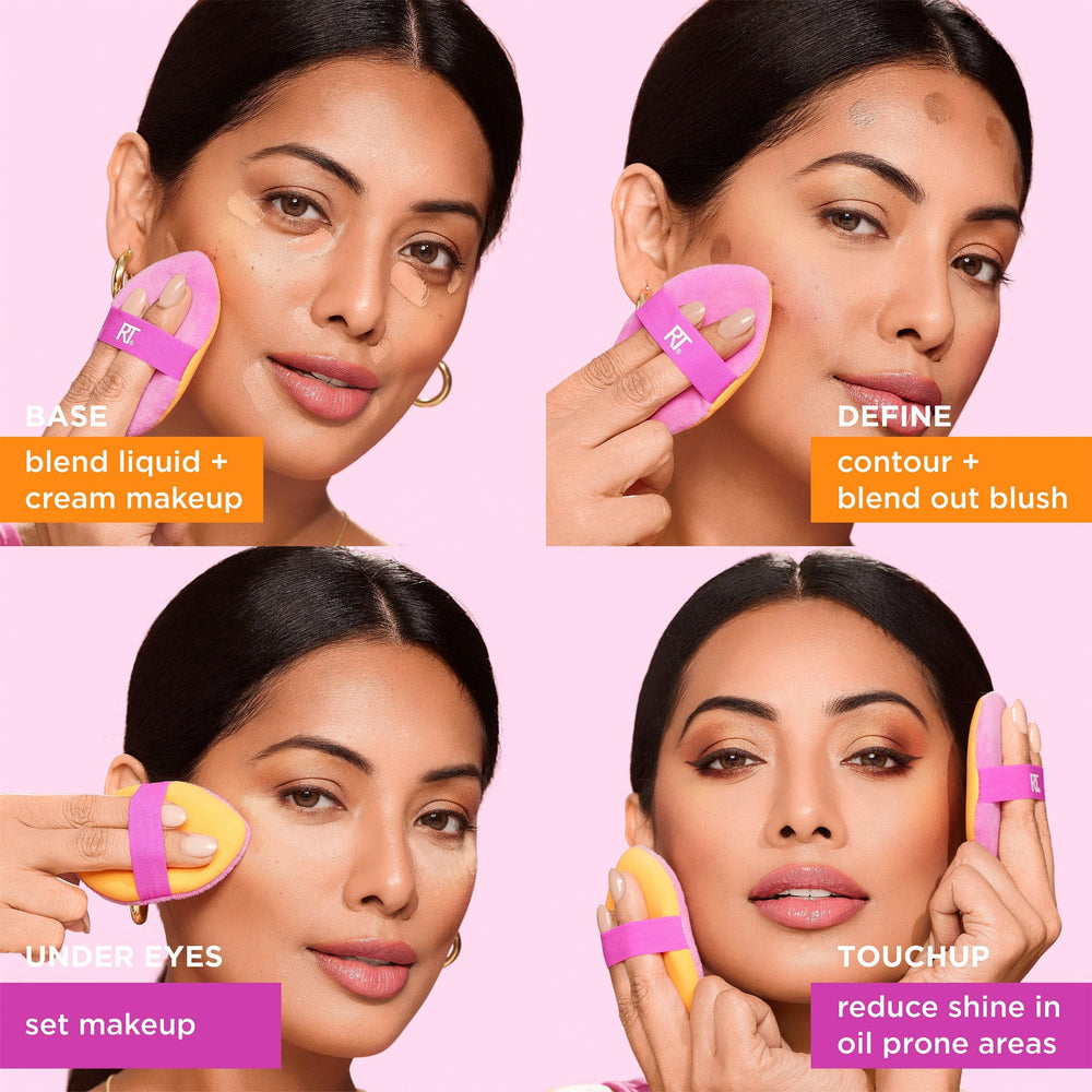 Real Techniques reversible elastic band for secure, precise blending