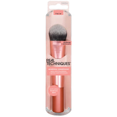 Real Techniques Seamless Complexion Brush bristles close-up showing soft, hygienic bristles for smooth skin