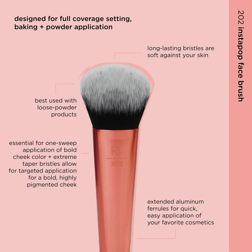 Real Techniques Seamless Complexion Brush foundation application for even tone and natural finish