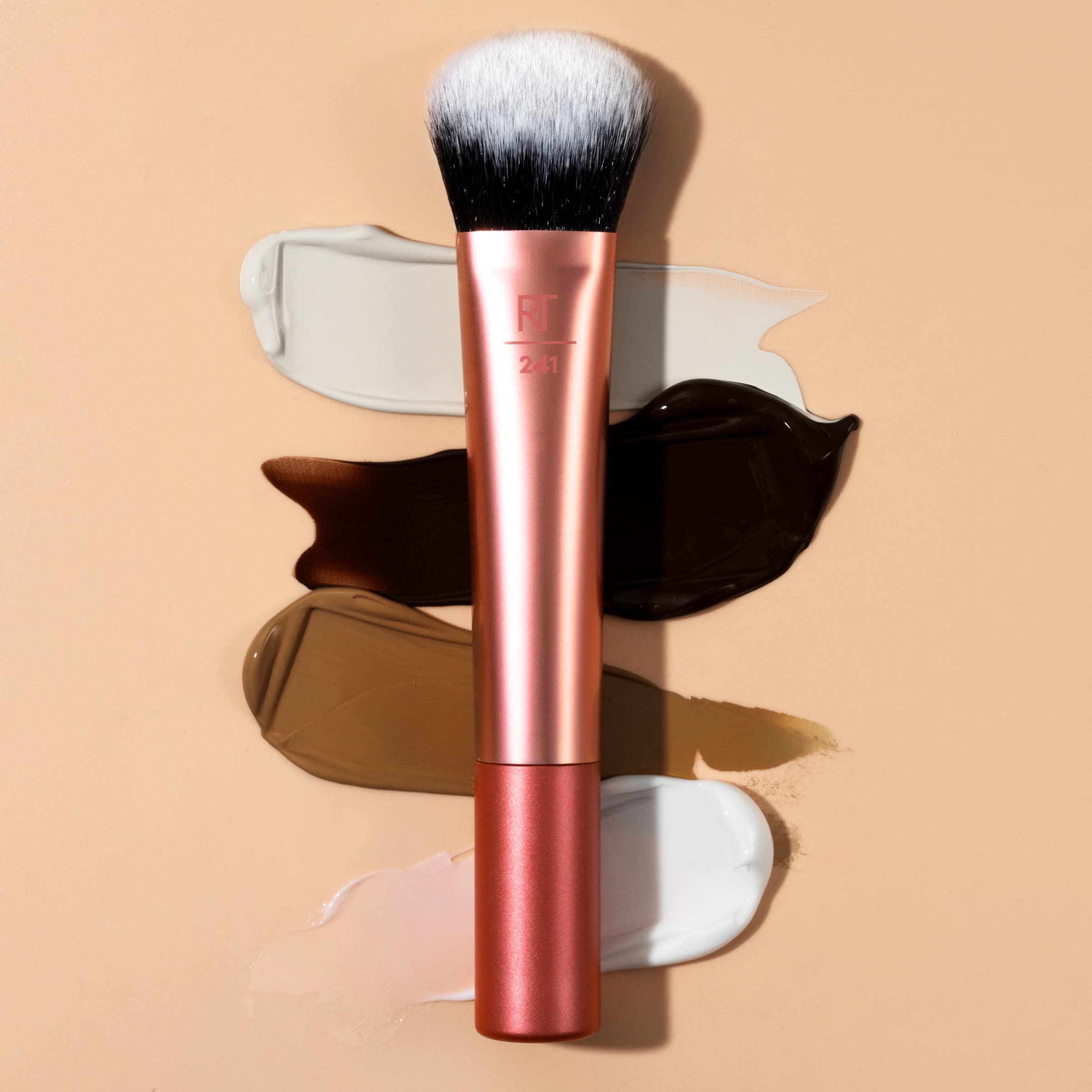 Real Techniques Seamless Complexion Brush moisturizer application aids gentle skincare layering