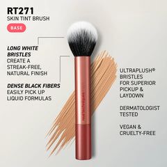 Close-up of Real Techniques Skin Tint Base Brush bristles detail