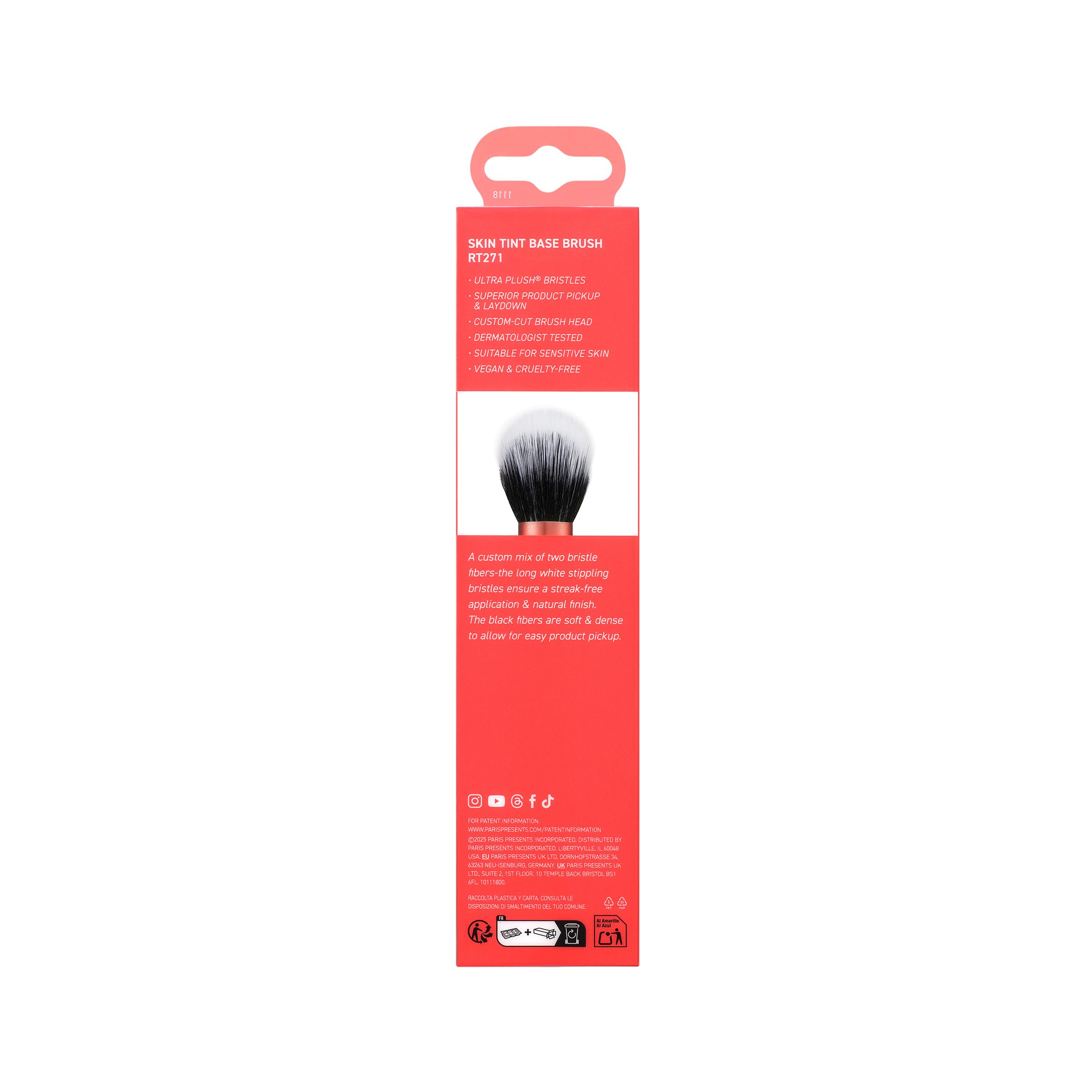 Care and storage suggestion for Real Techniques Skin Tint Base Brush