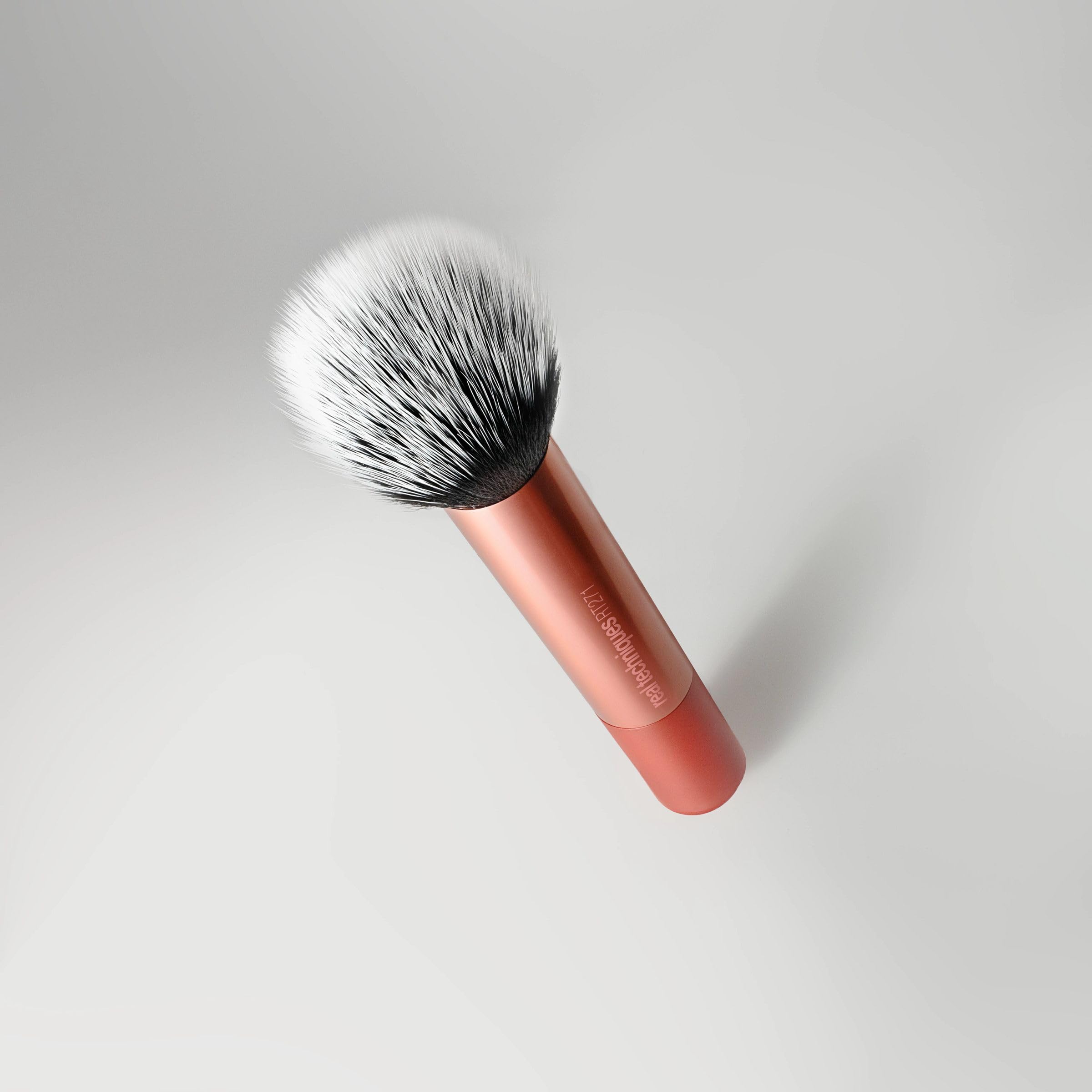 Real Techniques Skin Tint Base Brush highlighting vegan and cruelty-free design