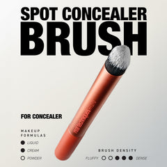 Real Techniques Spot Concealer Brush reaches nose and mouth area for seamless blending.