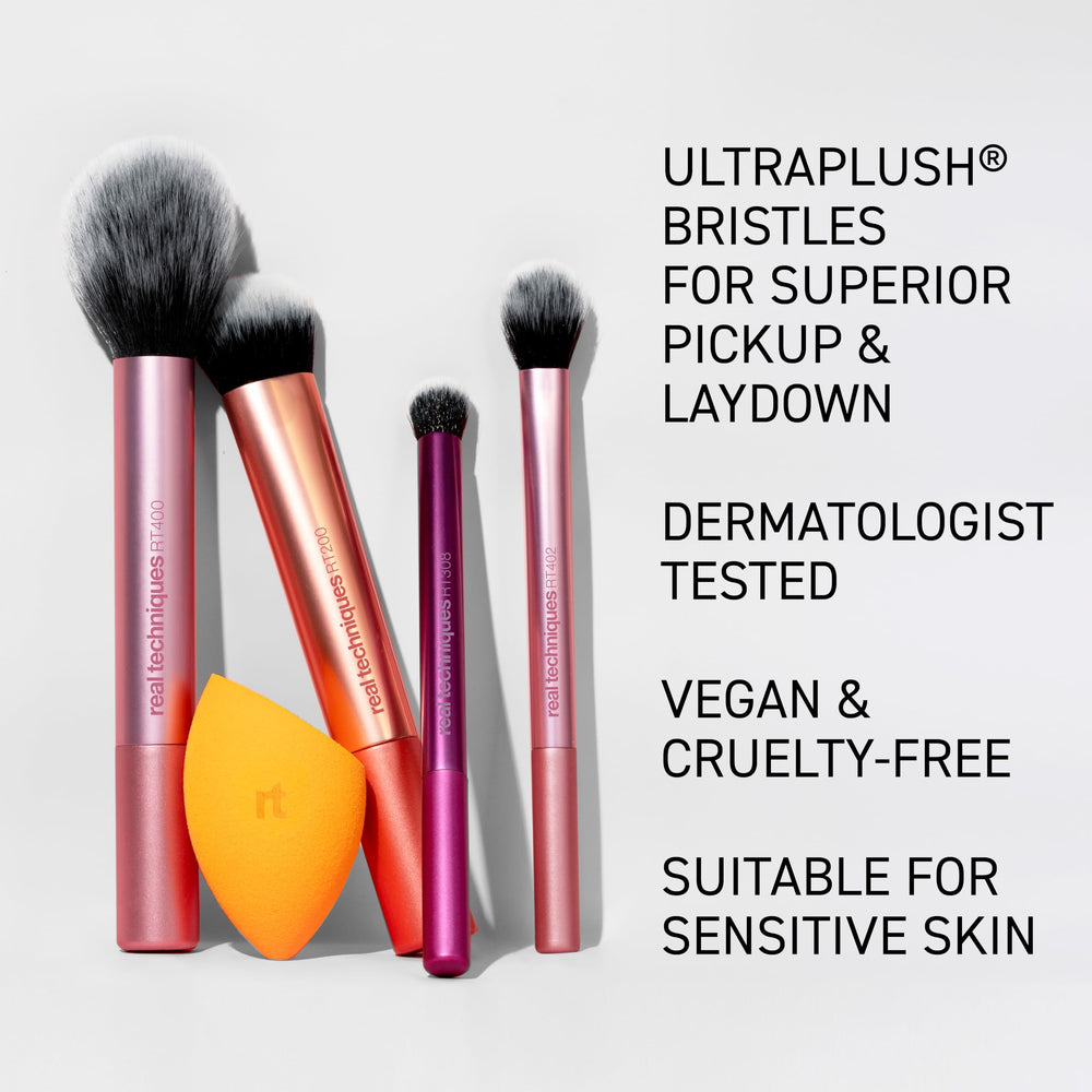 Real Techniques Travel-Friendly Set ready for easy packing