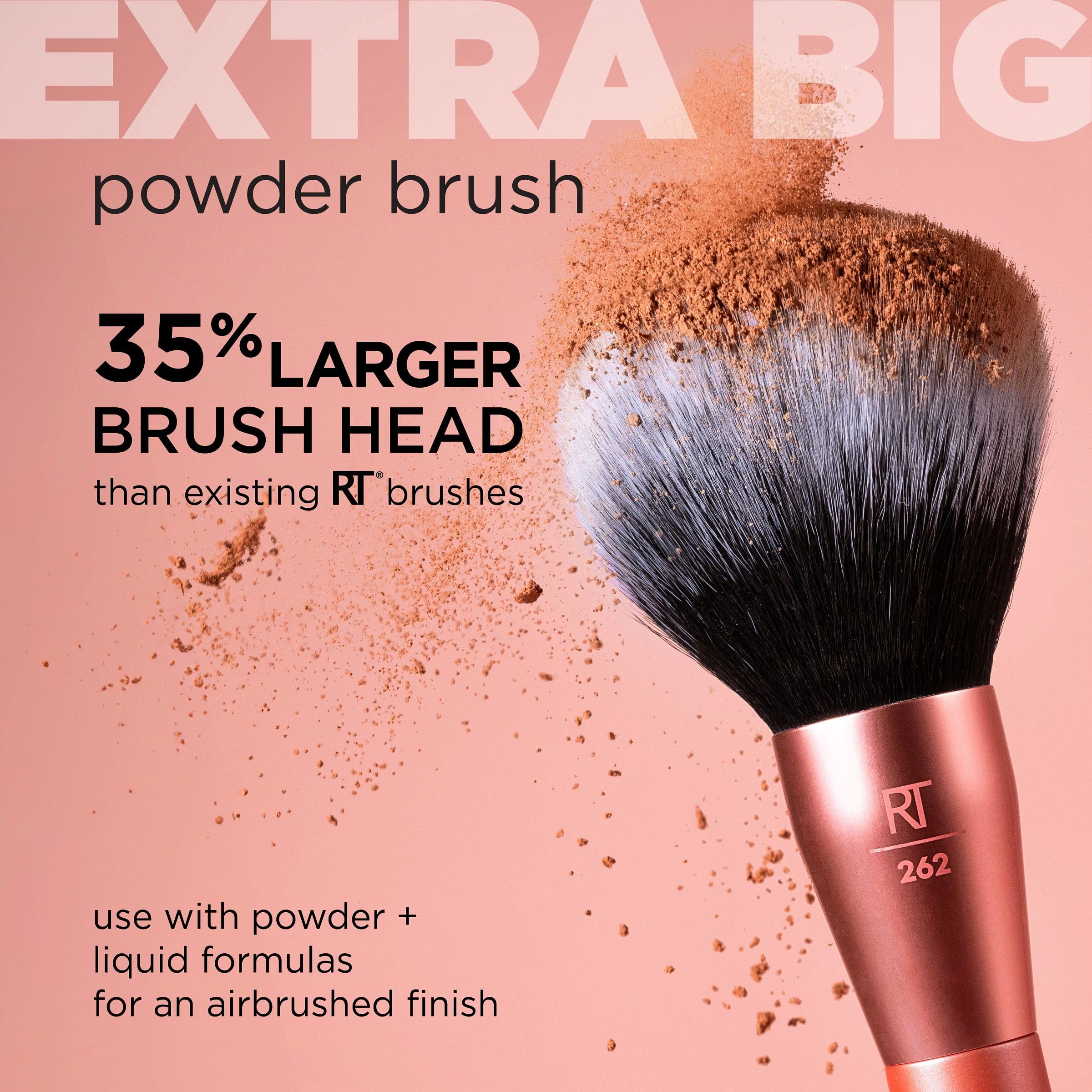 Real Techniques UltraPlush bristles deliver precise pickup and smooth laydown.
