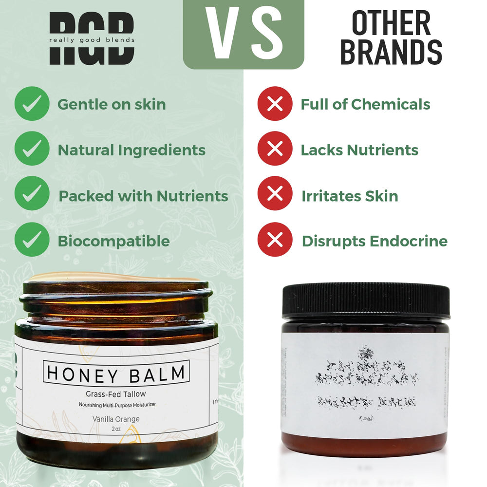 Really Good Blends balm works on face and body for lasting moisture.