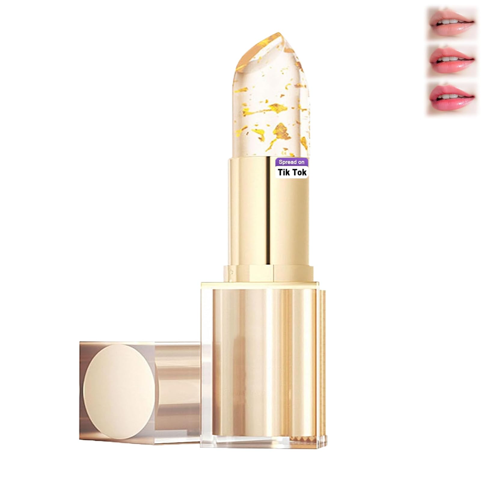 REATIFUL color-changing lipstick being applied for a personalized shade and hydration
