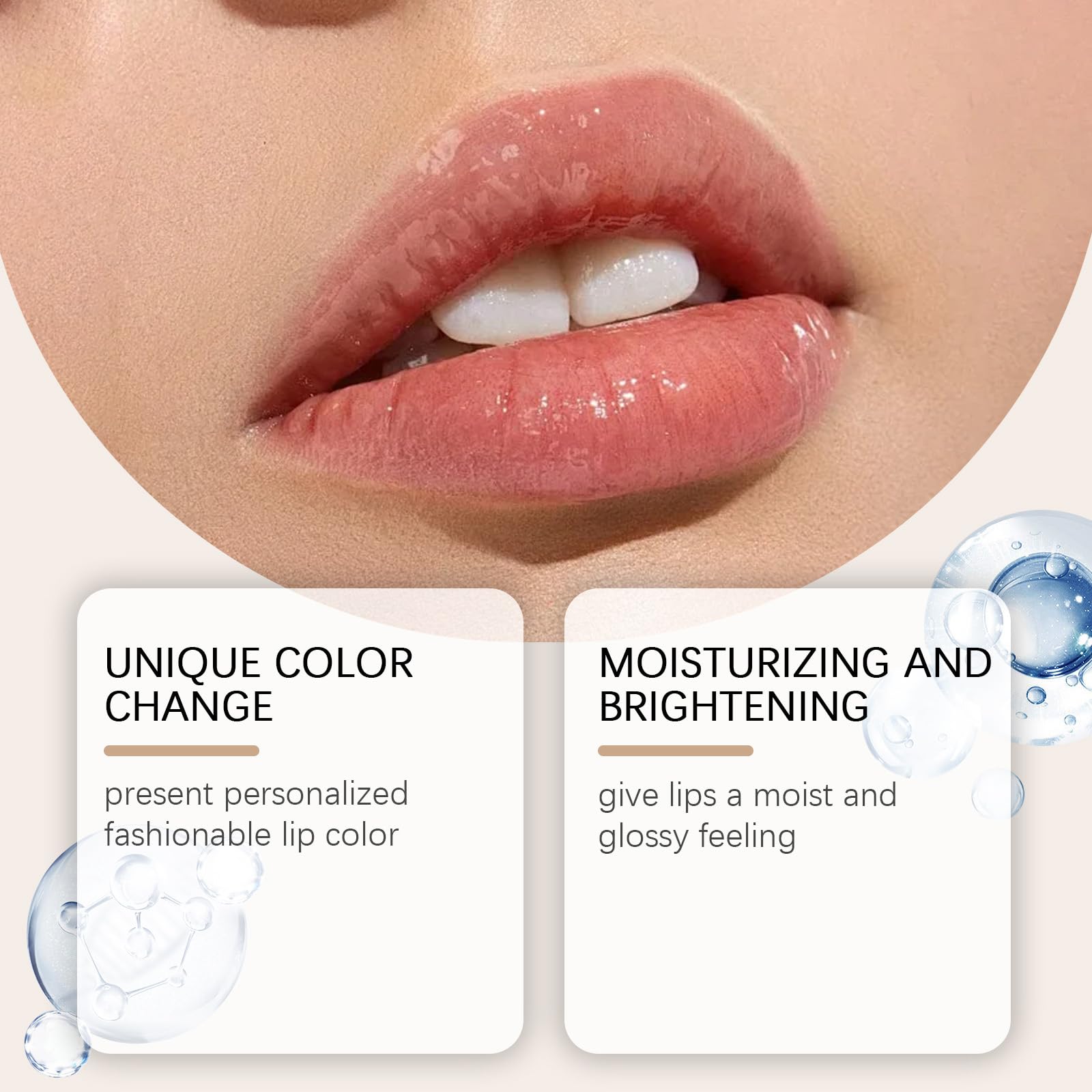 REATIFUL ph-reactive lip color adapts to natural lip tone for a flattering look
