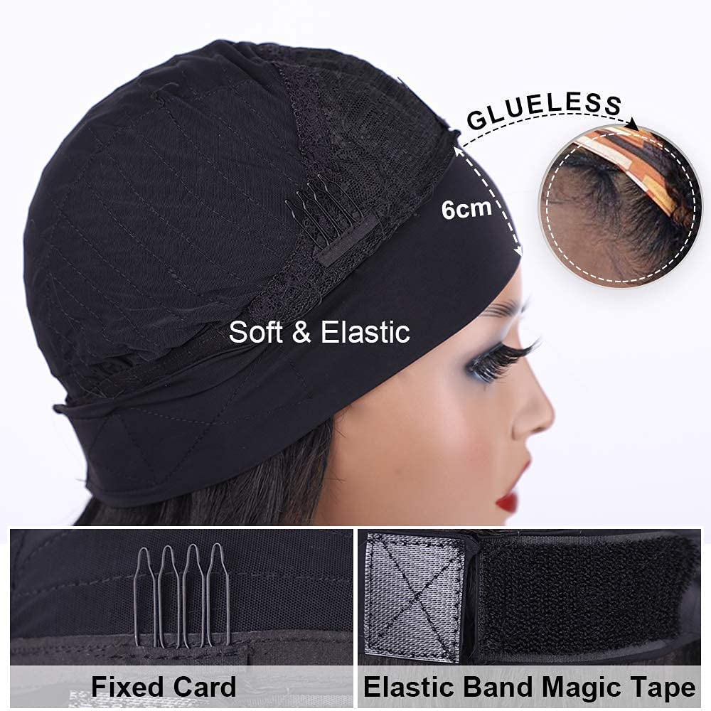 Rebasar Deep Wave Headband Wig curly texture close-up showing lush curls