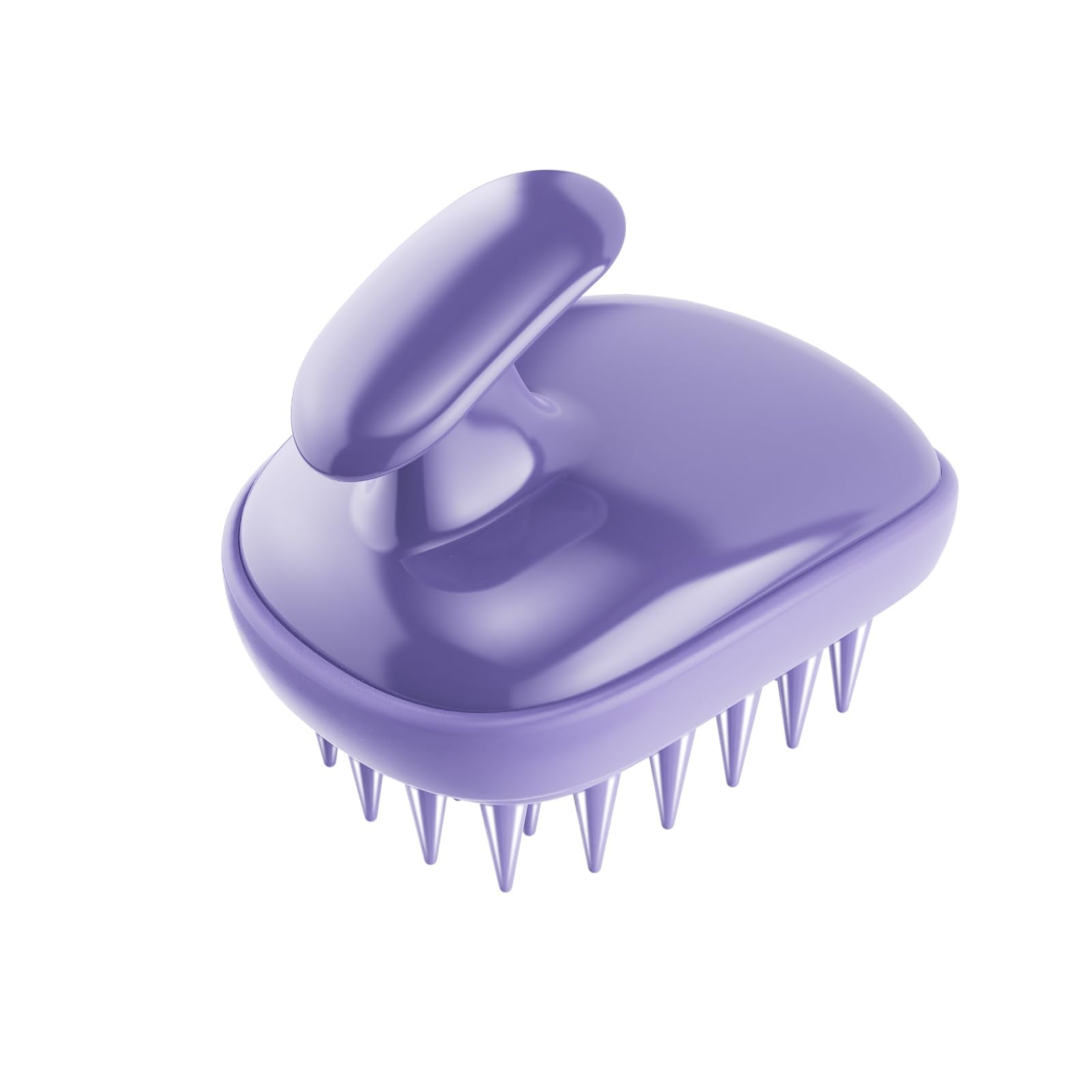 Rebex 2-in-1 outer bristles massage and distributes shampoo to roots.