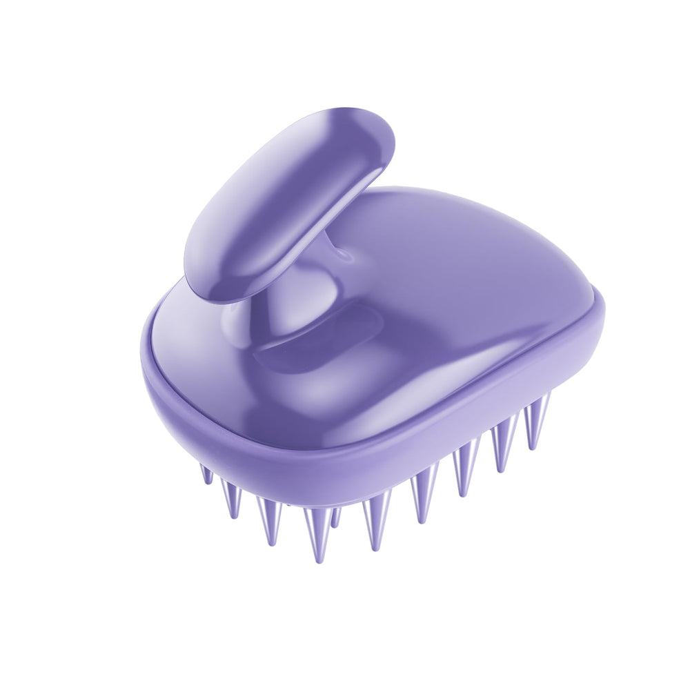 Rebex 2-in-1 outer bristles massage and distributes shampoo to roots.