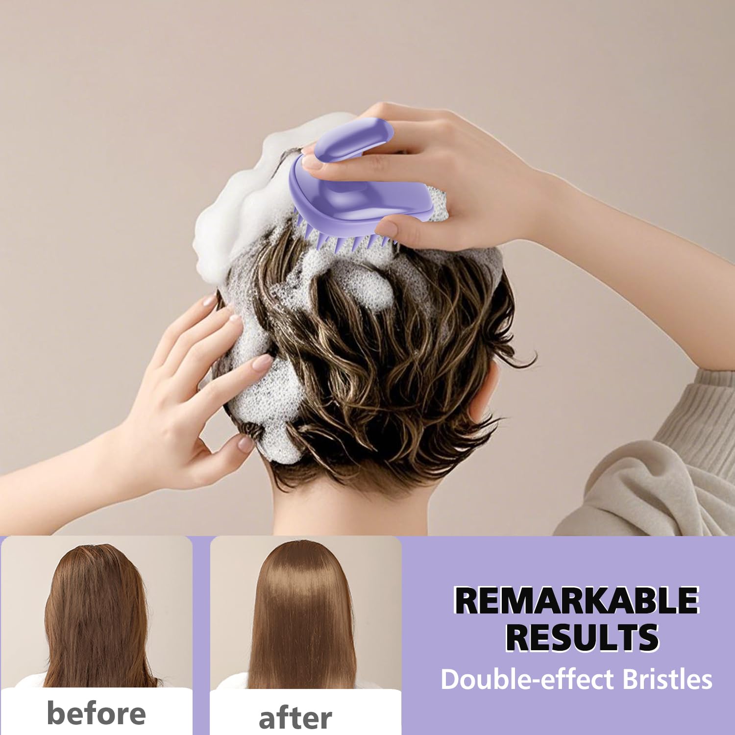 Rebex 2-in-1 travel-friendly lightweight design for on-the-go scalp care.