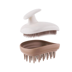 Rebex scalp massager shampoo brush front view for thorough cleansing and scalp massage.