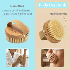 Cepillo facial seco Reccsy para piel sensible con cerdas suaves.