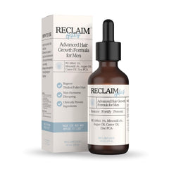 Reclaim Gang RU58841-Minoxidil bottle showing premium dual-action serum for hair support.