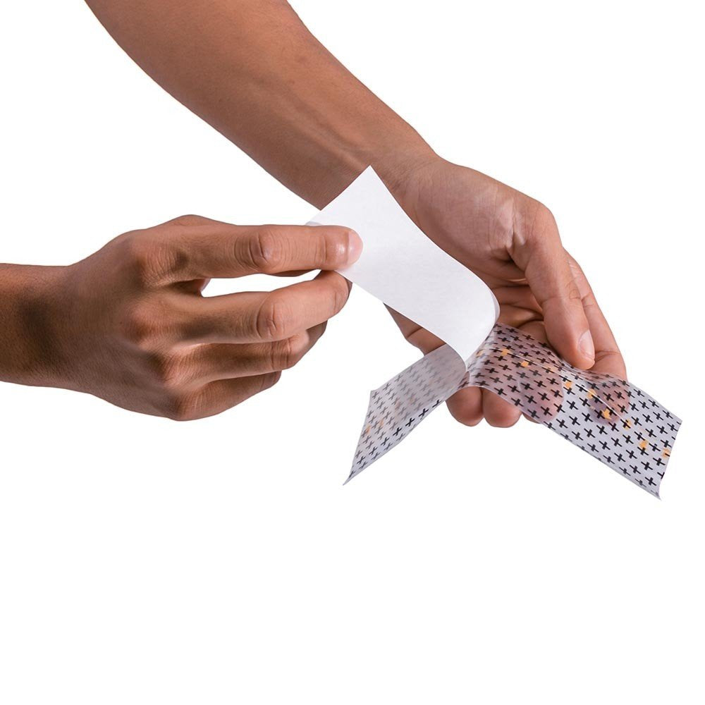 Recovery Derm Shield is a flexible bandage that moves with skin.