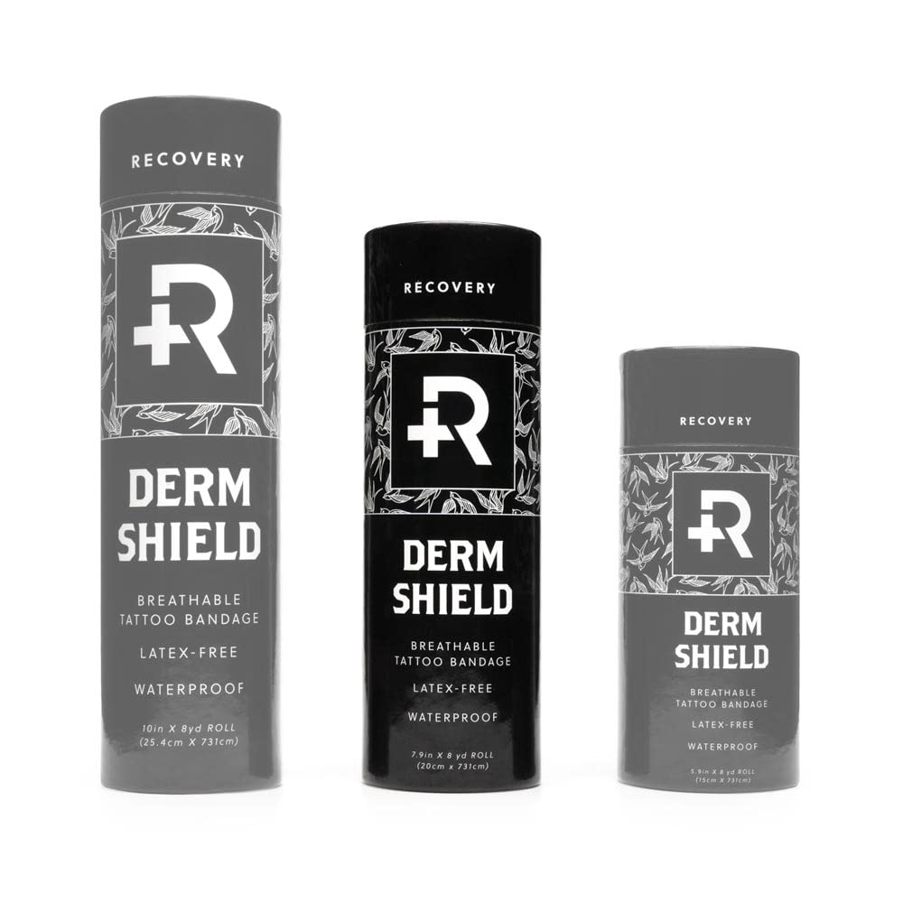 Recovery Derm Shield patch close-up highlighting transparent matte film protection.