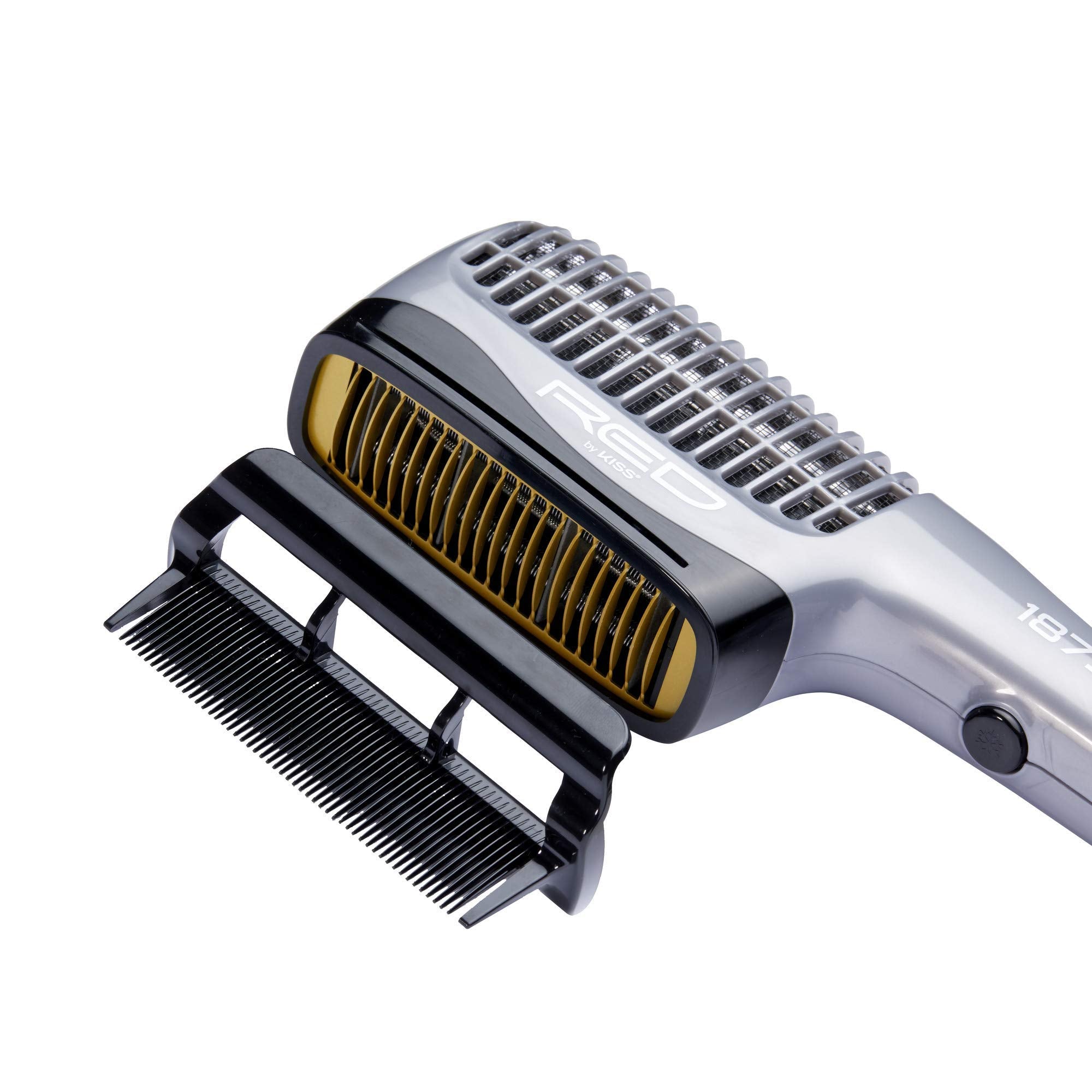 Red by Kiss 1875 Ceramic Ionic Hair Styler dual voltage use for travel