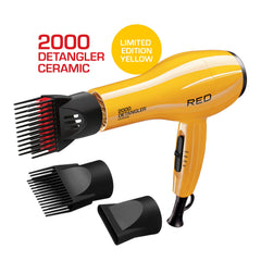 Red by Kiss 2000 dryer side view compact design for easy storage