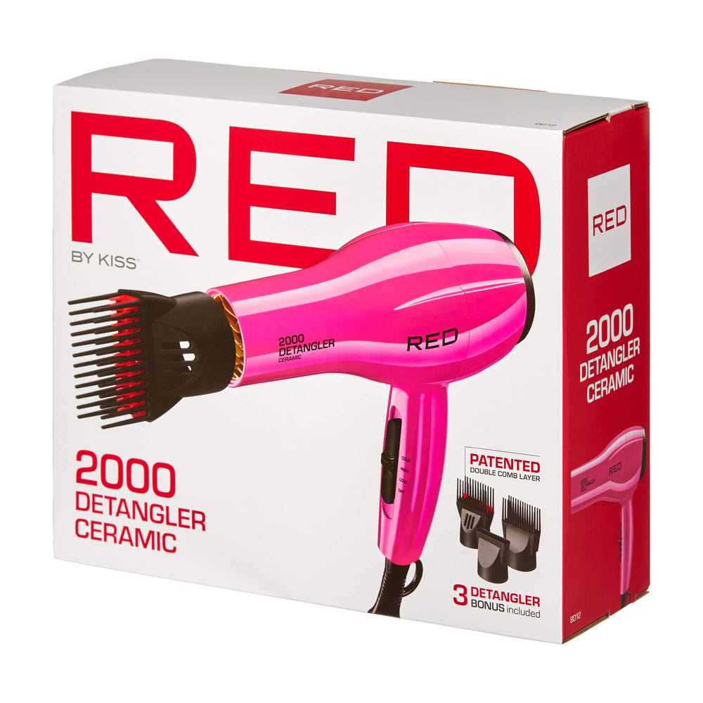 Red by Kiss 2000 tourmaline ceramic technology for reduced frizz