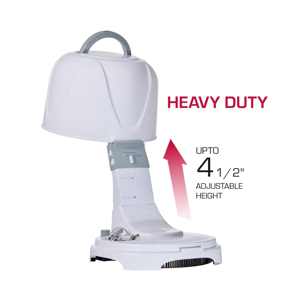 Adjustable hood height on Red by Kiss 3000 for comfortable, customized drying sessions