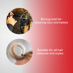 Red by Kiss dreadlocks retwisting clip ideal for secure loc maintenance