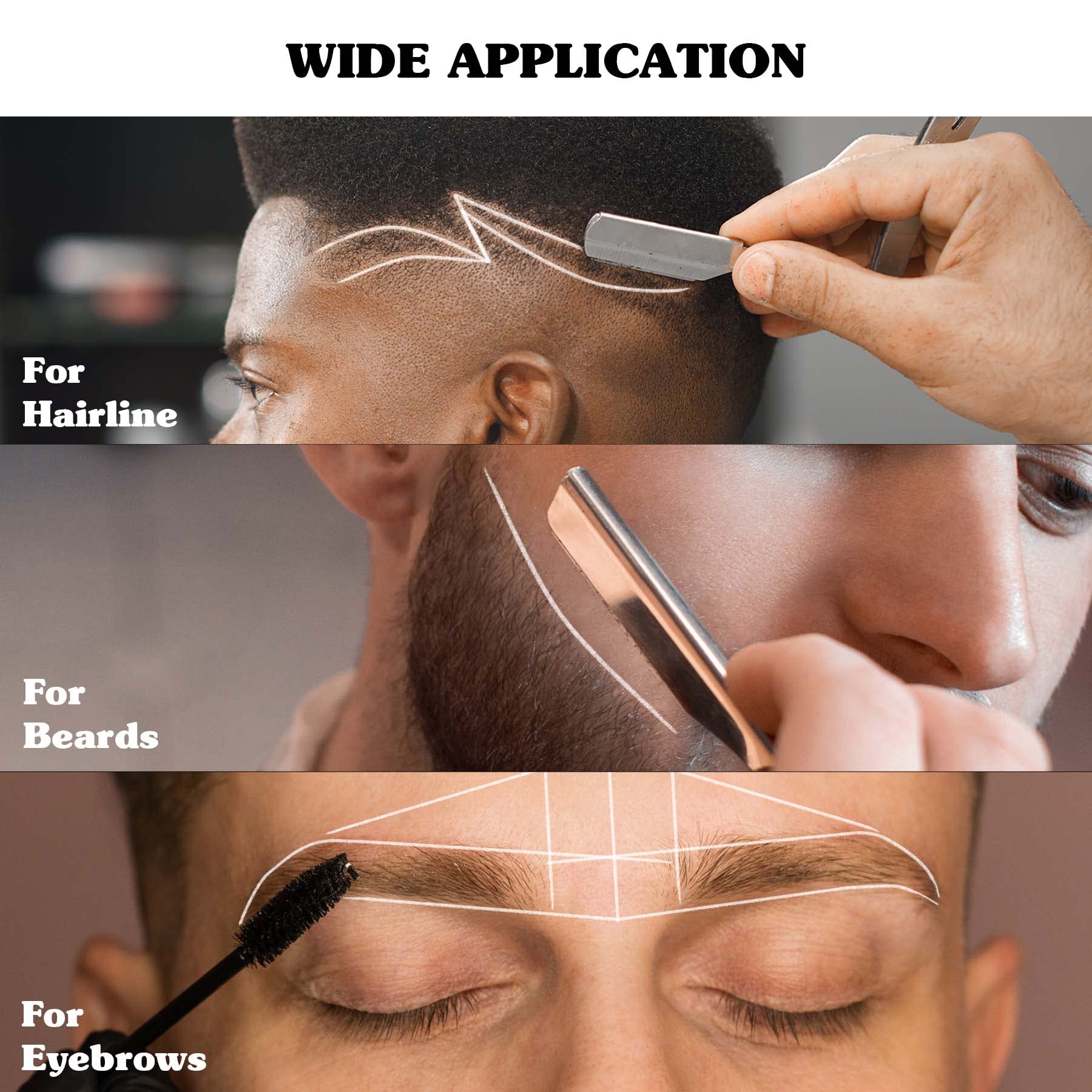Red by Kiss Barber Pencil used for hairline tracing and beard outlining.