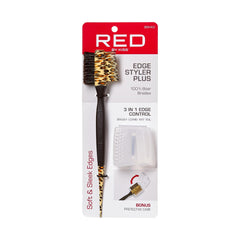 Red by Kiss boar bristle brush nourishes hair and distributes oils.
