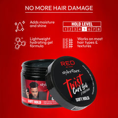 Red by Kiss Bow Wow Styler Fixer Twist Curl Gel on 360 waves with soft hold