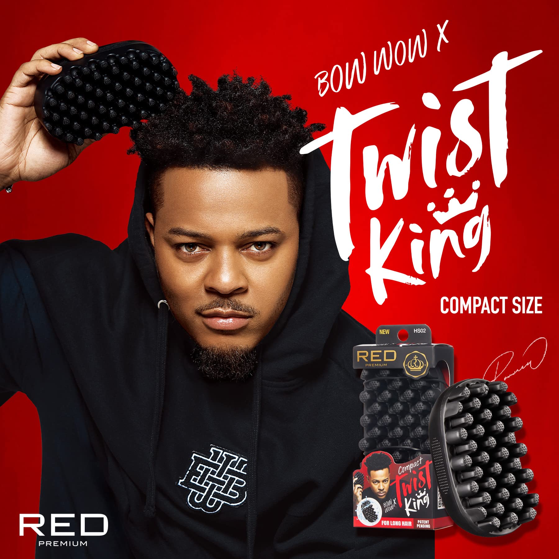 Red by Kiss Bow Wow X Twist King Mini supports easy-rinse cleaning after use.