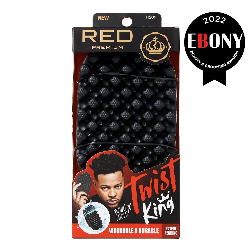 Close-up of Twist King texture showing twist-friendly bristles for smooth detangling.
