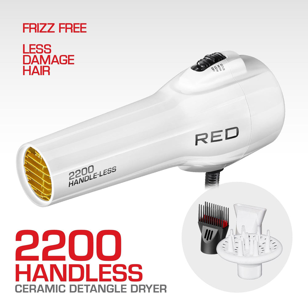 Red by Kiss ceramic tourmaline technology enables fast drying and smoother results.