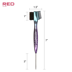 Red by Kiss Chrome Edge Brush chrome ombre finish adds modern styling to routines.