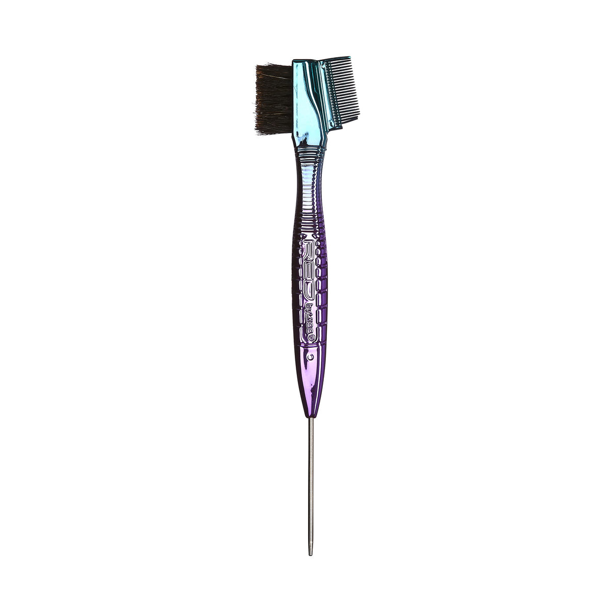 Red by Kiss Chrome Edge Brush with sterilized bristles for safe, gentle edge styling.