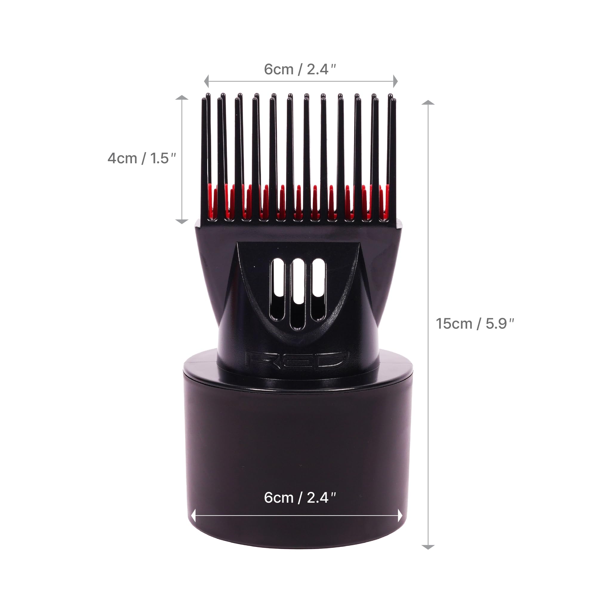 Red by Kiss detangling pik straightens while drying for efficiency