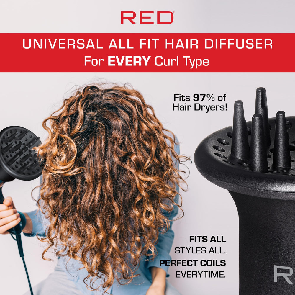 Red by Kiss diffuser is travel-friendly for salon-quality drying on the go.