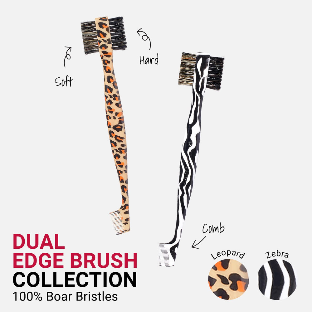 RED by Kiss Dual Edge Brush works on all hair types for neat results.