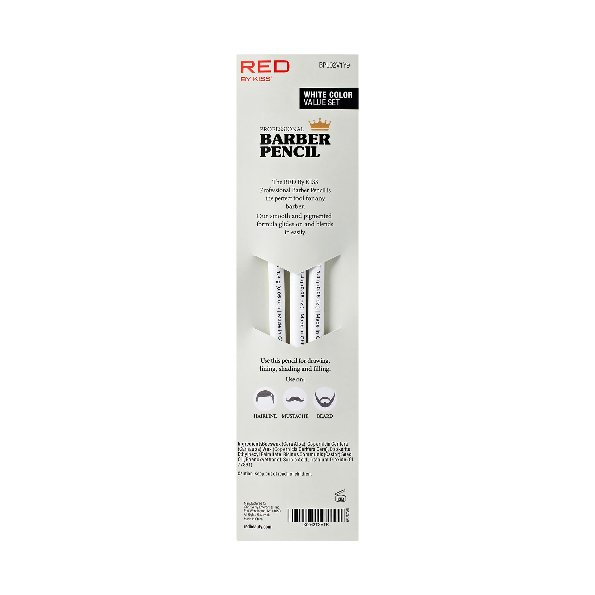 Red by Kiss easy glide pencil for quick, uniform shaping marks