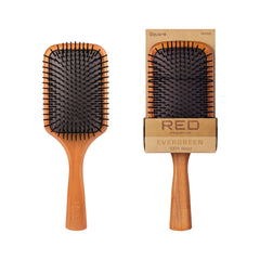 Red by Kiss Evergreen square paddle brush detangles gently across all hair types