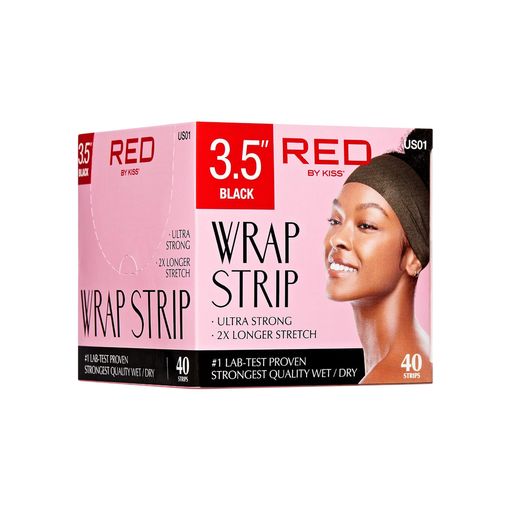 Red by Kiss wrap strip with easy application for quick styling tasks.