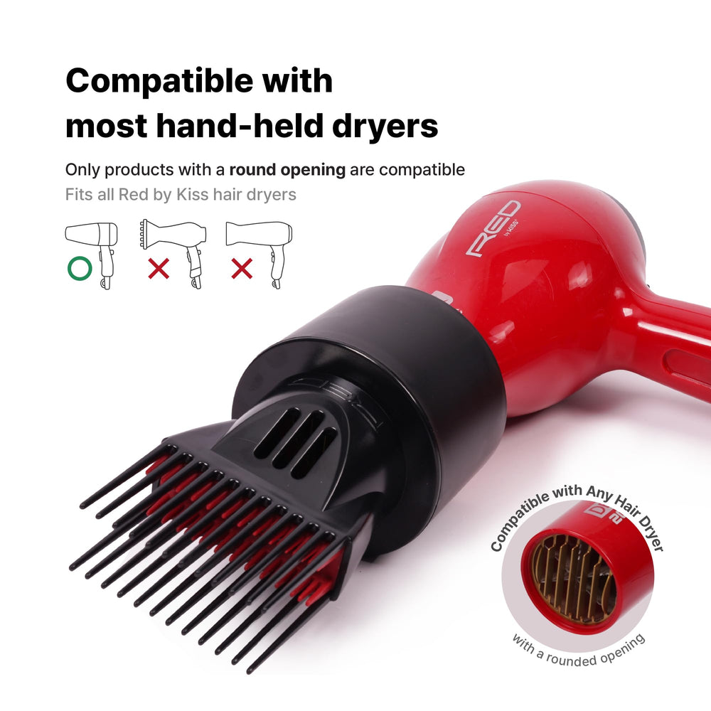 Red by Kiss patented double-layer pik grips all hair types effectively